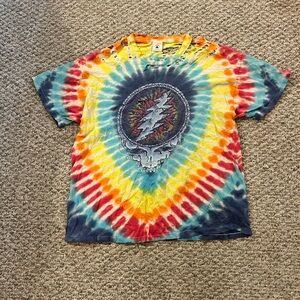 Delta tie dye distressed Grateful Dead summer tour 1995 vintage tee unisex XL